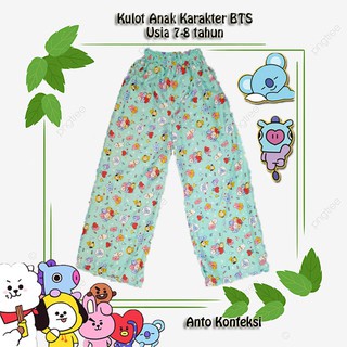 PILIH MOTIF KULOT//CELANA KULOT//KULOT ANAK PEREMPUAN KARAKTER BTS