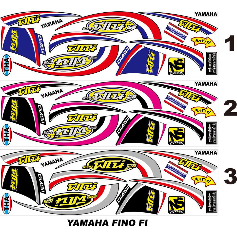STRIPING VARIASI FINO FLAG THAILAND FINO FI