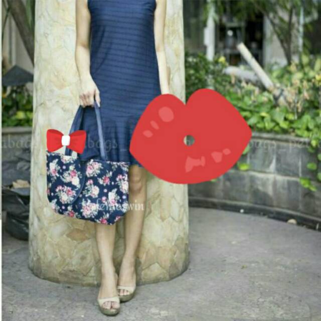 Tas shabbychic / shabby classic bag /tas flower