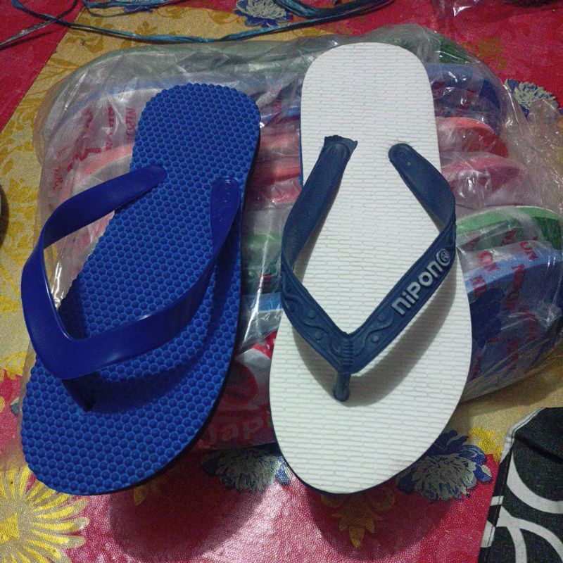 sandal japit nipon polos / sendal japit warna berduri