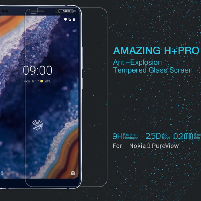 tempered glass nillkin explosion Hplus pro Nokia 9 pureview