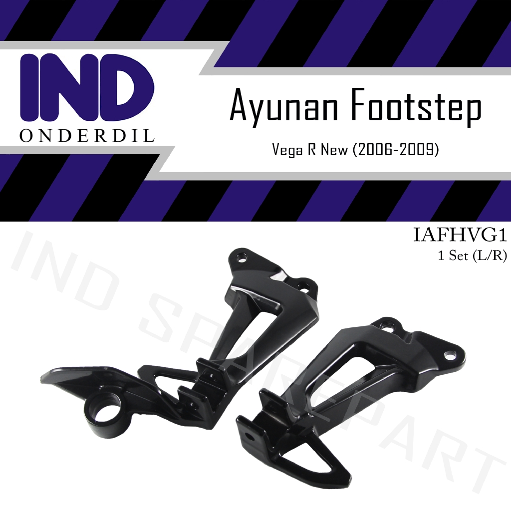 Dudukan-Pangkon Footstep-Foot Step Belakang Hitam Vega R New 2006-09