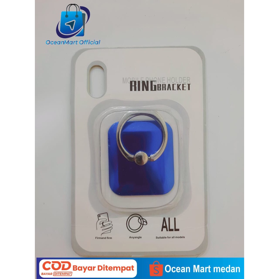 iRing Hp Stand Holder Handphone i-Ring Cincin Bracket Stens Ring Holder Polos OCEANMART OCEAN MART Aksesoris Murah Grosir