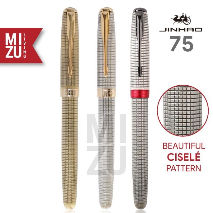 

[[COD]] JINHAO 75 Cisele Inspired By Parker 75 Fountain Pen Stainless Nib KOMPLIT Kode 1016