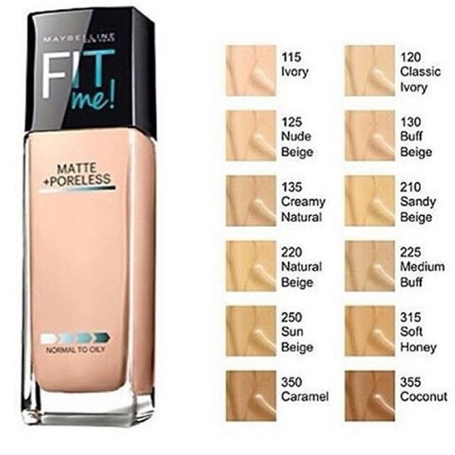 Maybelline fit me +poreless foundation 100 % original