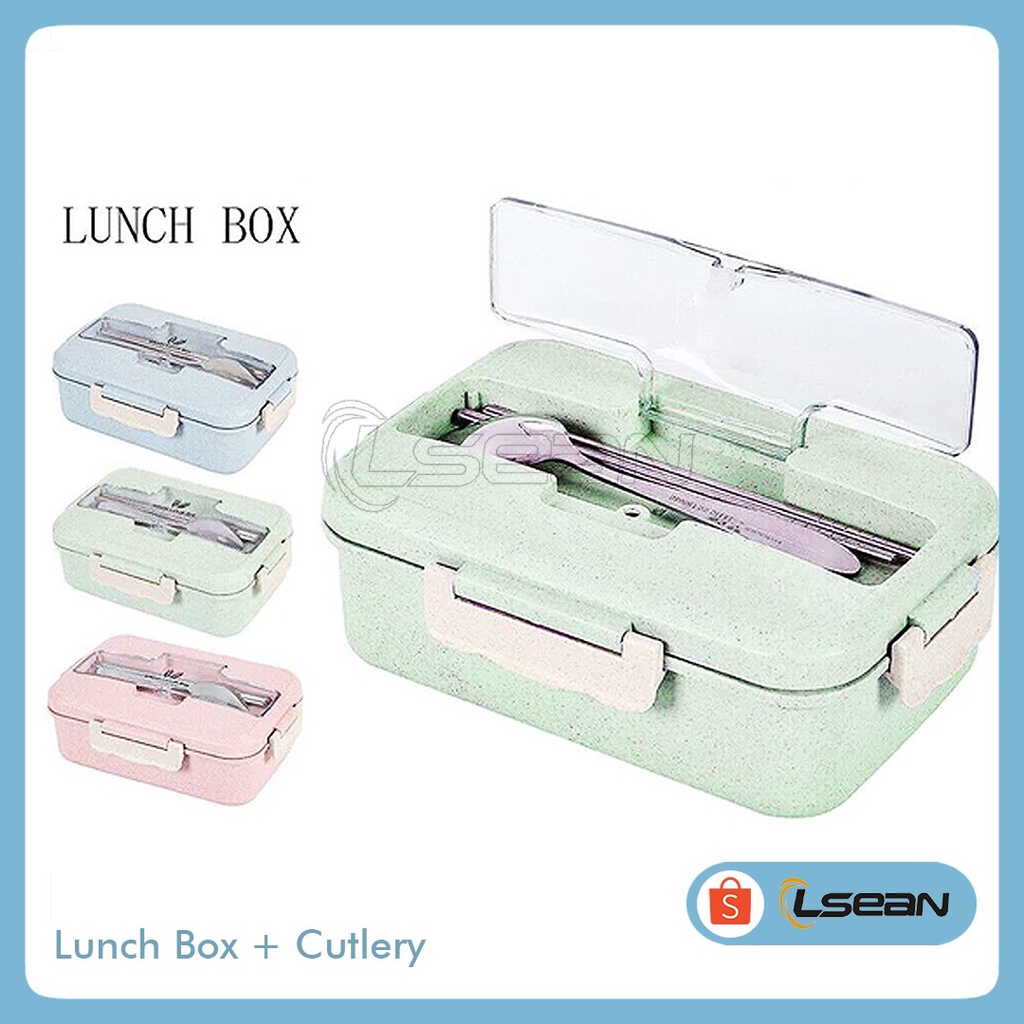 LUNCH BOX SET /KOTAK MAKAN LENGKAP DENGAN SENDOK GARPU