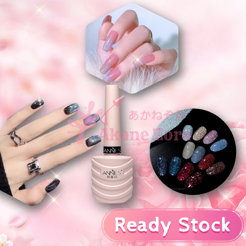 Akane Zora Cat Kuku Magnetik Nail Art Magnetik Nail Polish Cat Eye Nail Gel Duo Magnet Kutek Cat Eye Cat Kuku Halal Bisa Buat Sholat Use with Uv Led Nail Lamp Remover Nail Gel