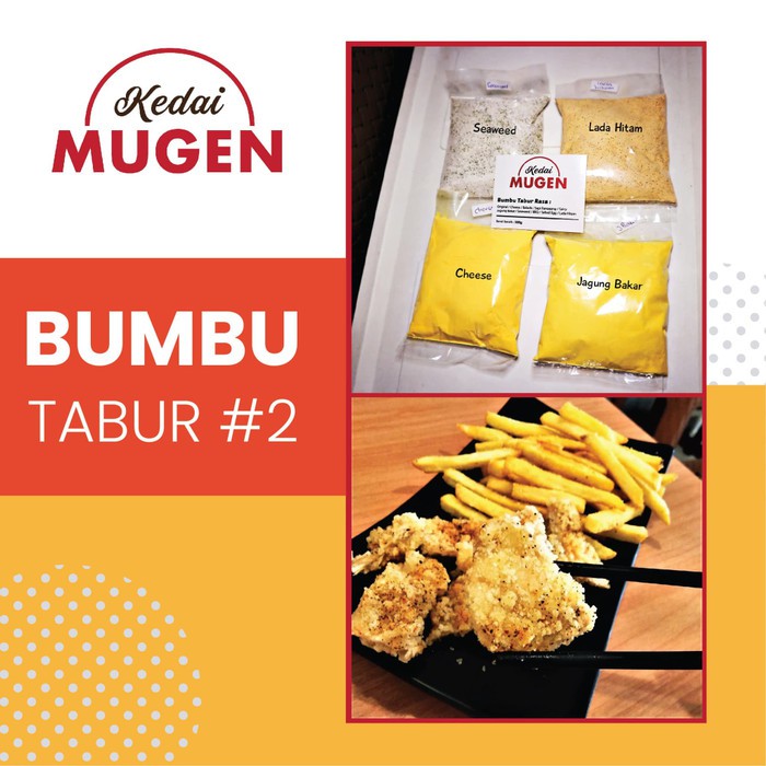 

Spesial - Bumbu Tabur Rasa Cheese/Seaweed/Jagung Bakar/Lada Hitam - 500G