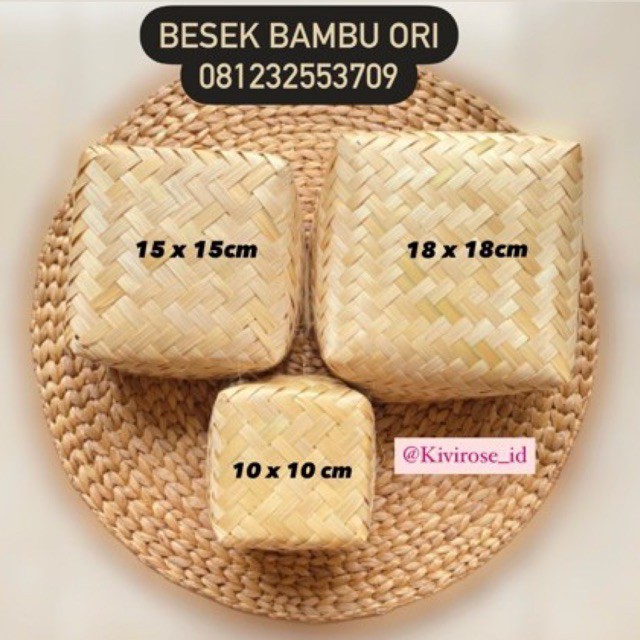 BESEK BAMBU ORI - PIPITI - PACKAGING ESTETIK