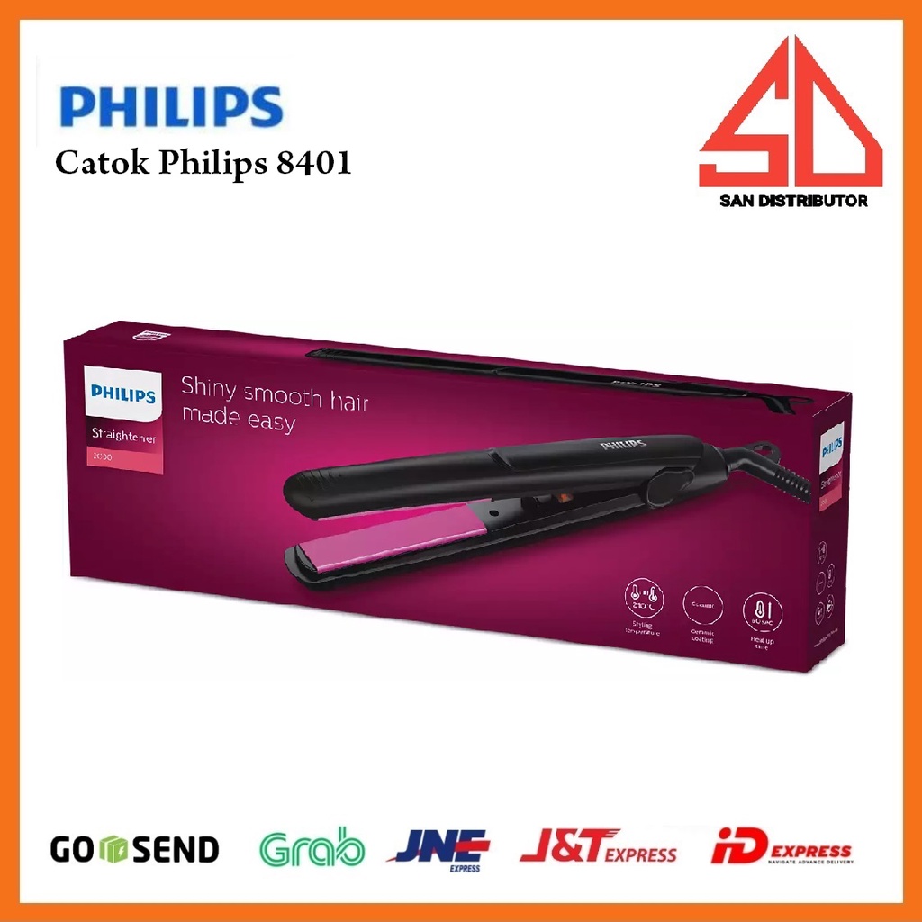 catok rambut Philips hp 8401 hitam ORIGINAL