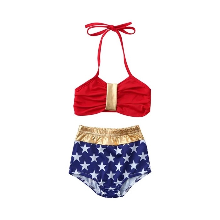 Baju Renang Wanita BIKINI BAYI PEREMPUAN WONDER WOMAN BAJU RENANG BABY IMPOR - 2-3 tahun(R8A5) Baju 
