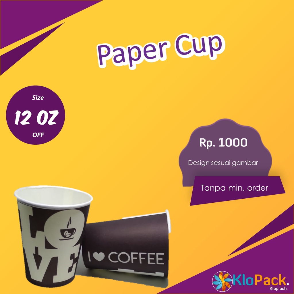 Paper Gelas Cup 9 ozz