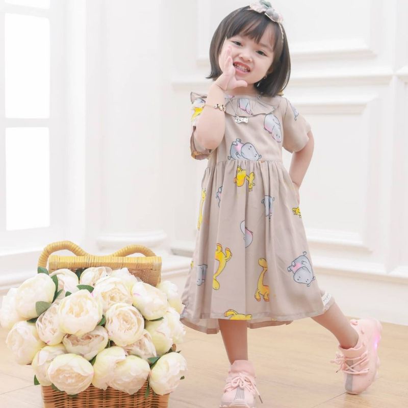 Afsheenastore Dress Anak Rayon Minie