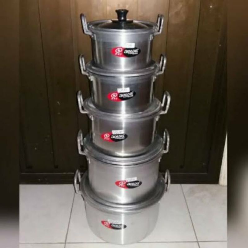 Panci Susun Jawa isi 5 set Alumunium