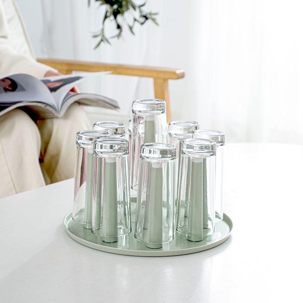 Solighter Glass Cup Stand Holder Rak Dapur Plastik Gelas Wine Shelf Tray Tempat Gelas Wine