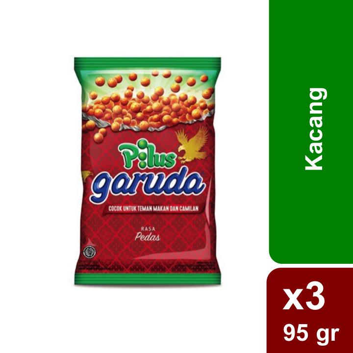 

Garuda Kacang Pilus Premium Pedas 3 x 95 gr