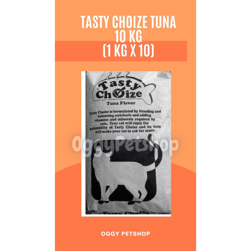 Tasty Choize Tuna Makanan Kucing Kemasan 10 kg ( 1 kg x 10 )