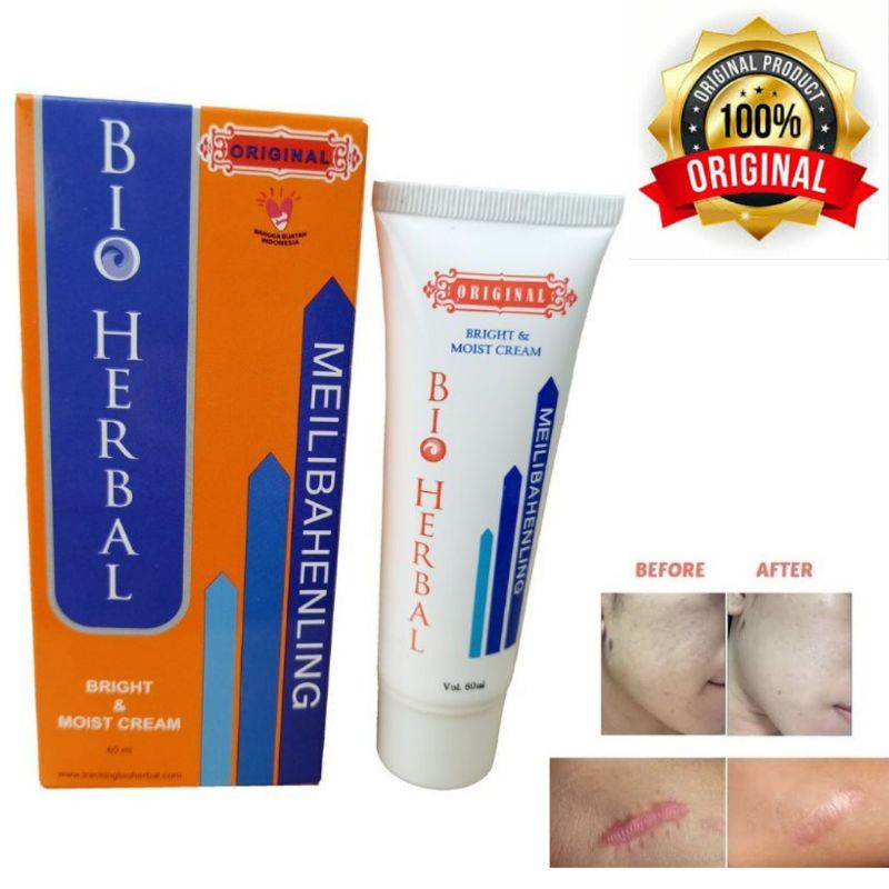 CREAM PENGHILANG BEKAS LUKA LAMA HITAM, MEILIBAHENLING BIO HERBAL ORIGINAL BPOM, KELOID, STRECH MARK, FLEK HITAM, BEKAS CACAR, BEKAS JERAWAT, KORENG DAN BOPENG