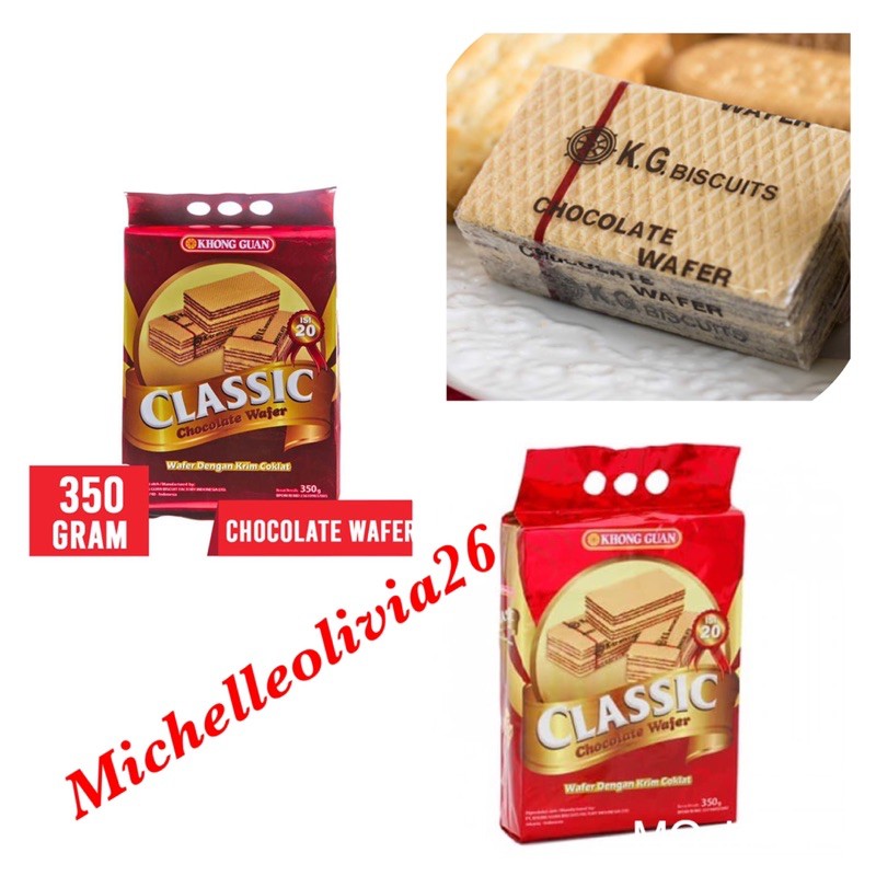 

Khong Guan Classic Wafer Chocolate 20bungkus - 350 gr