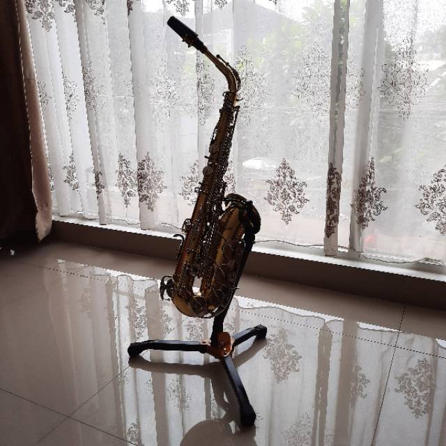 Stand Saxophone Alto 3 in 1 Impor Kuat Tenor Portable High Quality Hemat Tempat Clarinet Flute