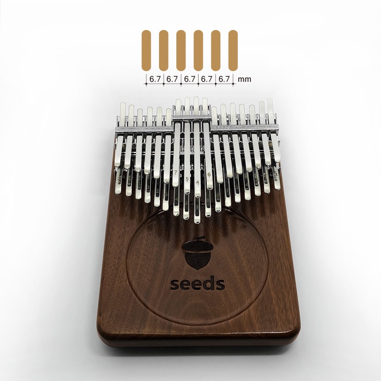 Alat Musik Kalimba Piano Jari 34 Kunci Bahan Kayu Walnut