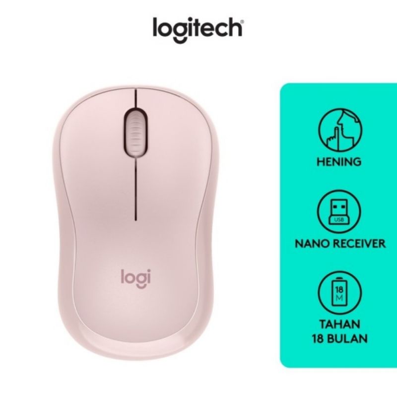 LOGITECH WIRELESS MOUSE M221 SILENT/ MOUSE WIRELESS M221 ORIGINAL Barang Original dan Bergaransi Resmi 1 Tahun