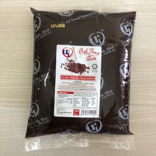 

Paste Kacang Merah Red Bean isian Mooncake Yu Ai 1kg