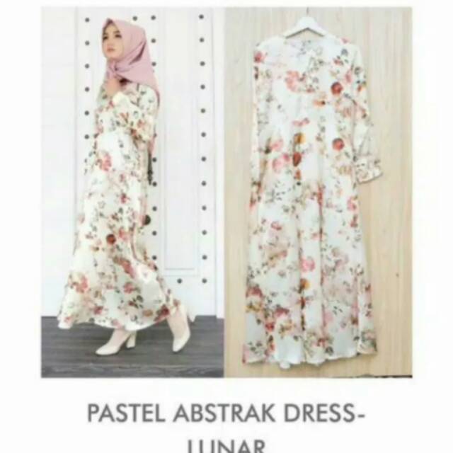 Abstrak Dress vanilla hijab SALE