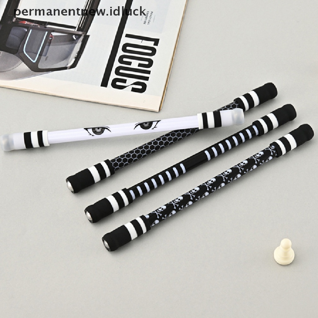 (luckypermanentnew) E11 Pulpen / Bolpoin Putar Bahan Baja Tanpa Isi Ulang