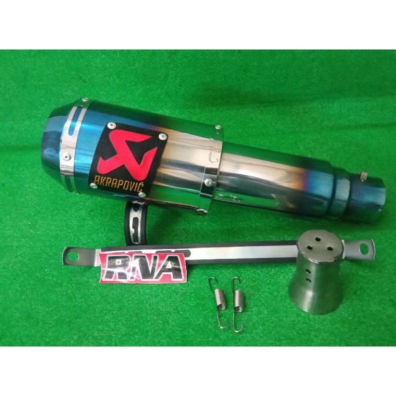 Silencer Knalpot Akrapovic lorenzo blue inlet 50 free db killer