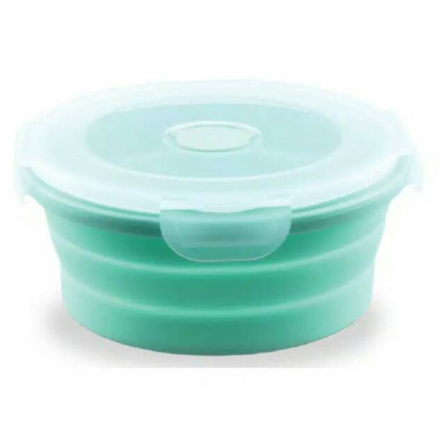 Baby Safe Collapsible Food Container Tempat Makanan Anak Bayi model Lipat 600ml