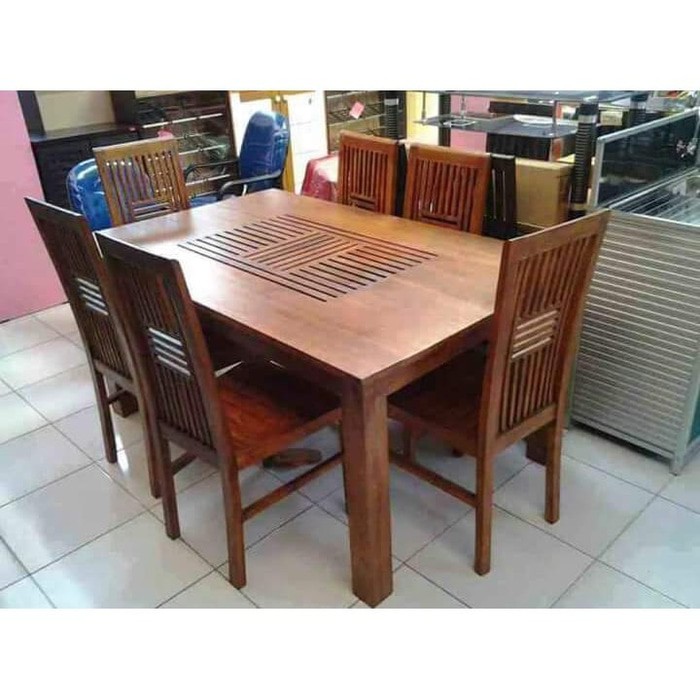 Set Kursi Meja Makan Terbaru Jati Jepara | Shopee Indonesia