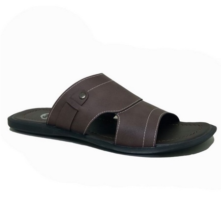 Sandal BIG SIZE sandal kulit pria sandal formil /sandal elegan brown ST02 44 45 46 47 48