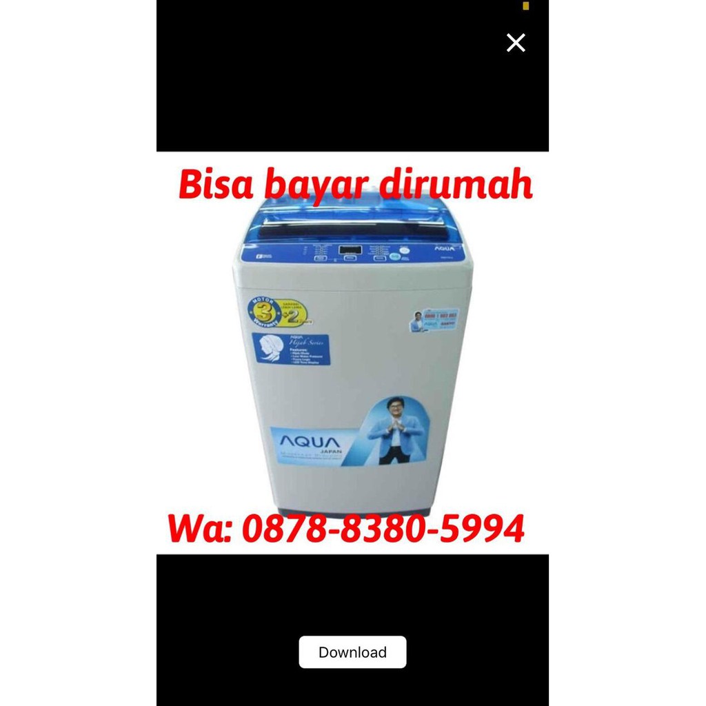 Mesin Cuci 1 tabung Sanyo Aqua AQW77DH
