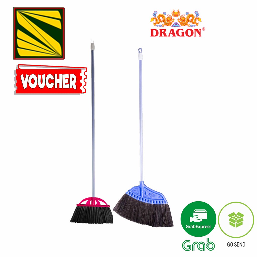 Sapu Lantai Dragon Injuk Kipas dan Plastik Hitam | Shopee Indonesia