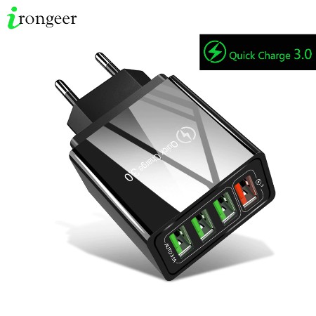 4 USB QUICK CHARGER 3.0 USB CHARGER SUPPORT ALL HANDPHONE ANDROID IOS