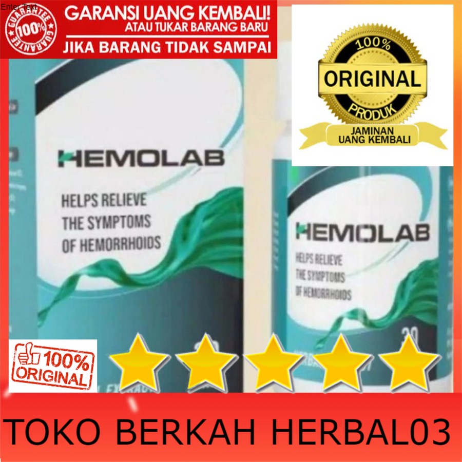 100% ASLI Hemolab Asli Original Obat Solusi Wasir/Ambien Dengan Tuntas Herbal