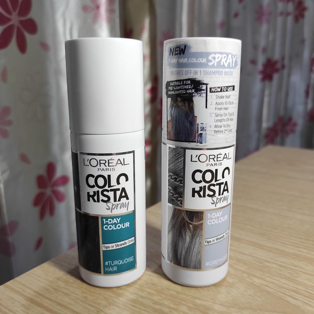 Loreal Paris Hair Colour Spray Colorista (Pewarna Rambut Spray Non-Permanen) Sudah Expired