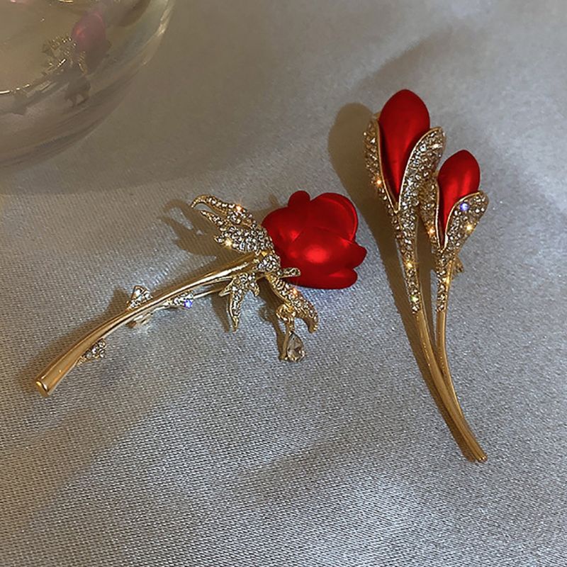 bros mewah import bentuk bunga mawar merah