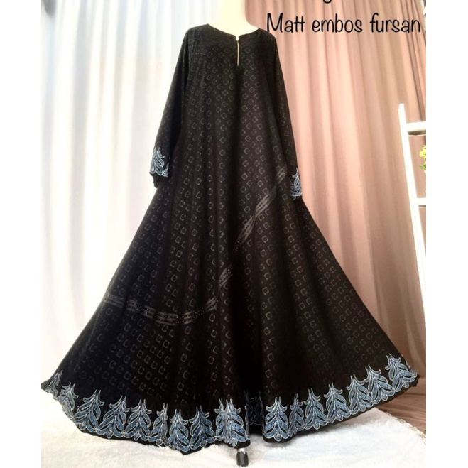 Abaya khas saudi embos fursan abaya nazila