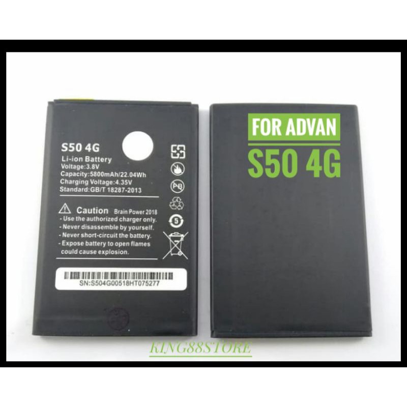 BATTERY BATTERAI BATRE ORIGINAL 99'9% ADVAN S50 4G