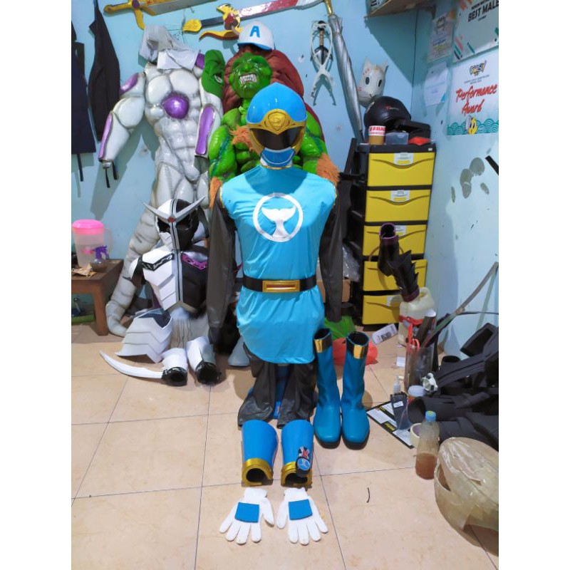 Jual Kostum Power Ranger Biru (Ninja Storm) | Shopee Indonesia