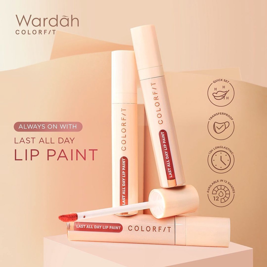 Wardah Colorfit Last All Day Lip Paint | Lip Cream