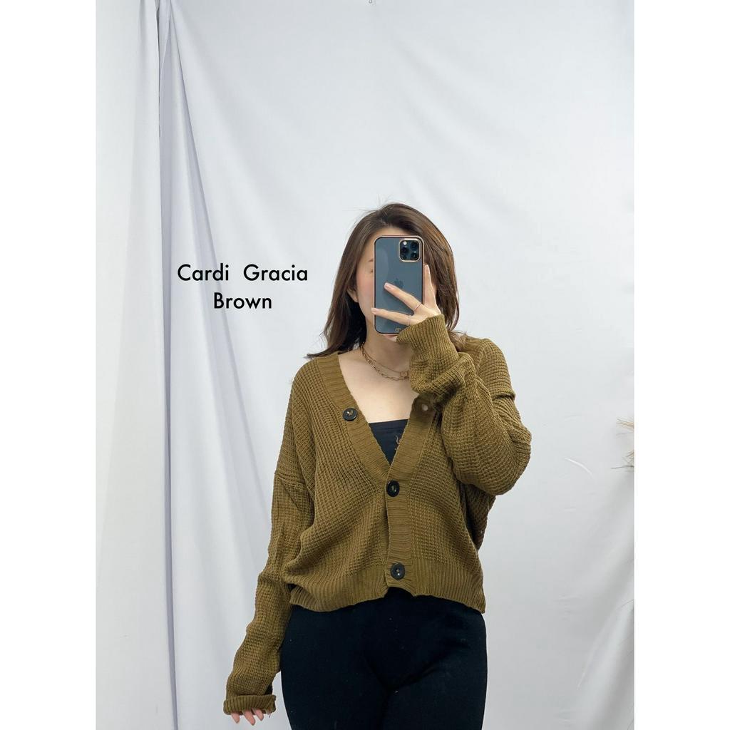 Toply shop Outer rajut / Cardigan gracia / Outer rajut tebal