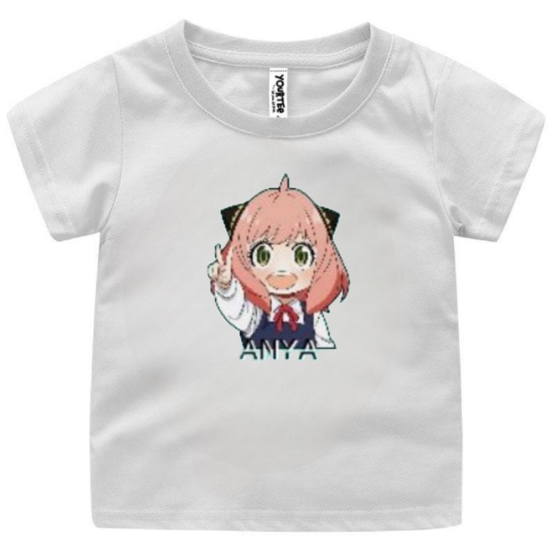 Baju Kaos Atasan Anak Cewek  ANIME SPY X FAMILY&quot;KARAKTER ANYA&quot; 1-12 Tahun S.M.L.XL.2XL.3XL