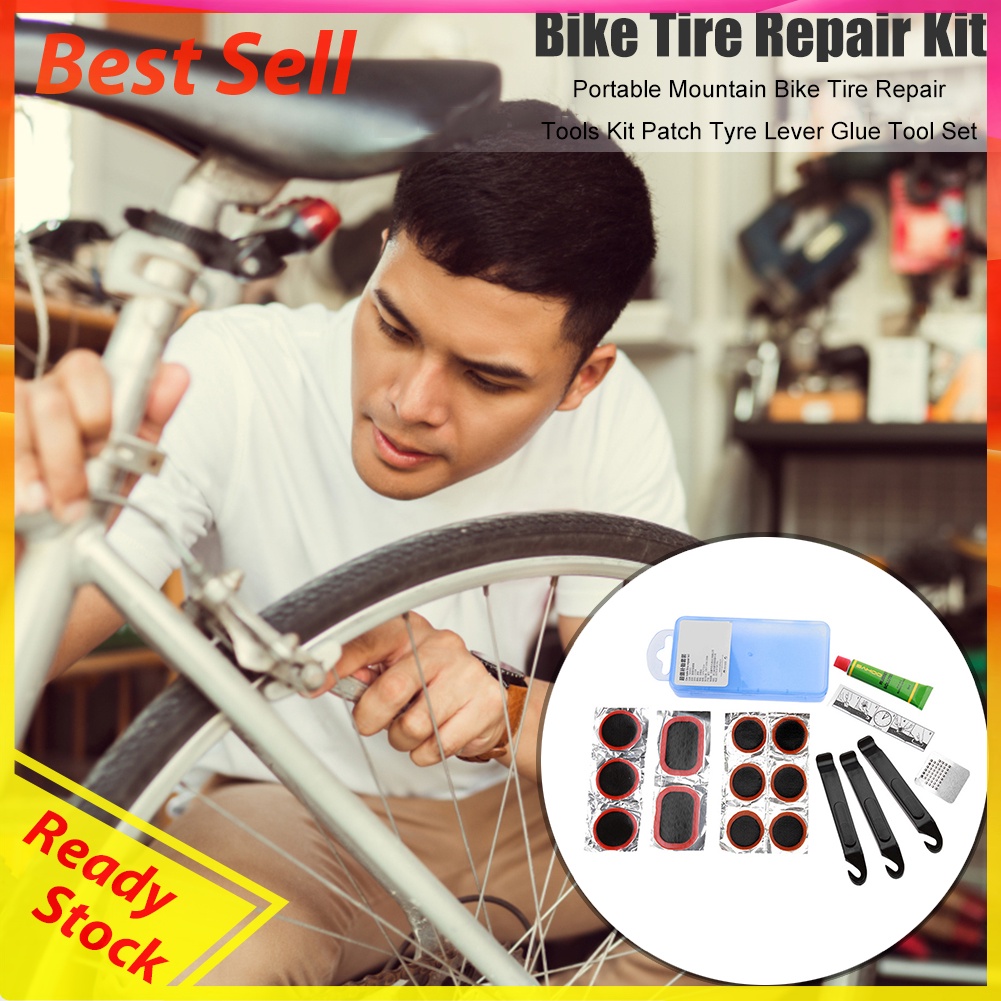 Cycling Tire Repair Tool Set MTB Mountain Bicycle Tyre Glue Rubber Patches