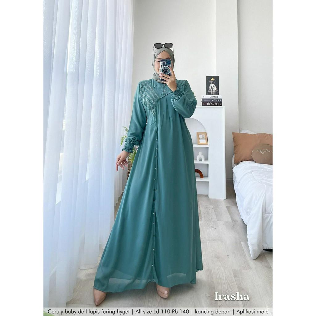 GAMIS PESTA CASUAL MOTE IRASHA