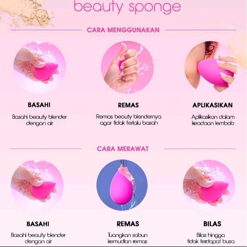 BRASOV Spons Bedak / Foundation | Sponge Puff Make Up Tools Kotak