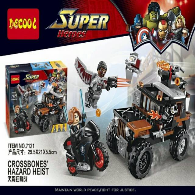 Lego decool 7121 super heroes : crossbones' hazard heist