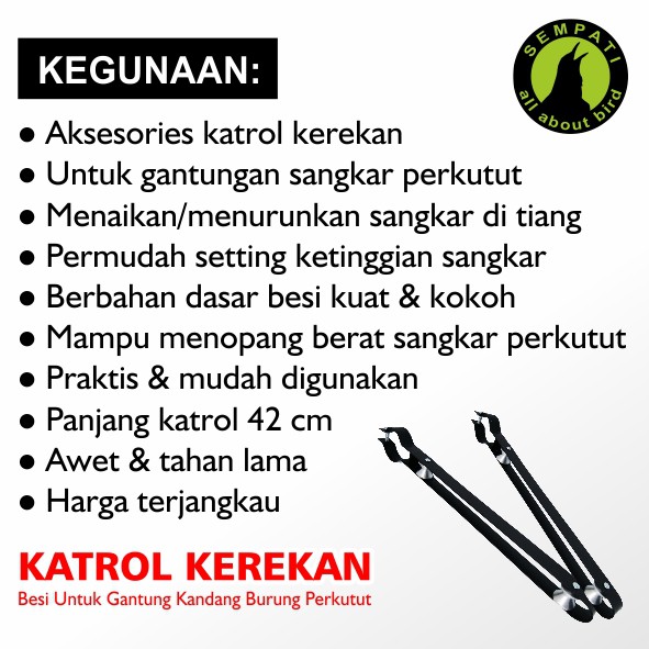 Katrol Kerekan Besi Sangkar Kandang Burung Shopee Indonesia
